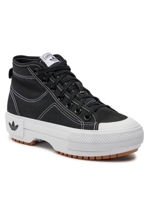 ADIDAS 40 2/3 BUTY DAMSKIE NIZZA TREK W GZ8857 CZARNE SNEAKERSY T1154