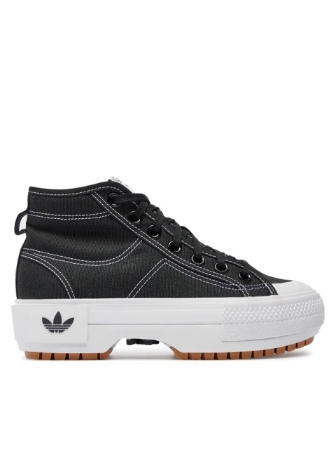 ADIDAS 40 2/3 BUTY DAMSKIE NIZZA TREK W GZ8857 CZARNE SNEAKERSY T1154