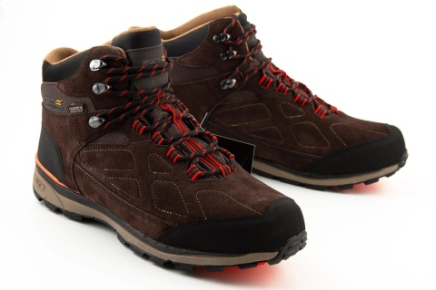 Buty męskie trekkingowe REGATTA SAMARIS SUEDE wodoodporne brązowe r. 41