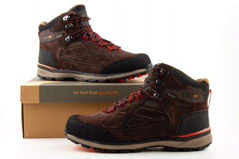 Buty męskie trekkingowe REGATTA SAMARIS SUEDE wodoodporne brązowe r. 41