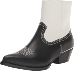 DKNY Women's Lukas-Cowboy Booties Combat kozaki Rozmiar 37 Skóra naturalna