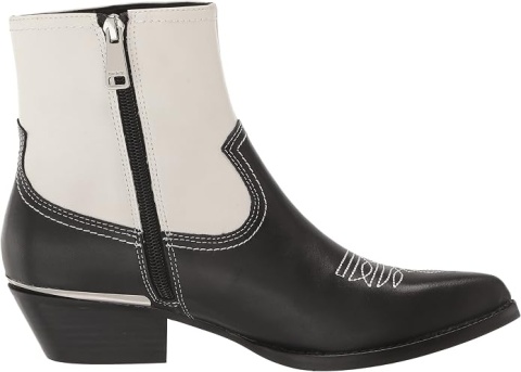 DKNY Women's Lukas-Cowboy Booties Combat kozaki Rozmiar 37 Skóra naturalna