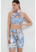GUESS Carlene Active Bra + Biker Shorts Tropical Print XS – komplet sportowy