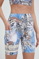 GUESS Carlene Active Bra + Biker Shorts Tropical Print XS – komplet sportowy