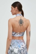GUESS Carlene Active Bra + Biker Shorts Tropical Print XS – komplet sportowy