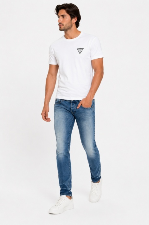 GUESS Dylan Low Rise Slim Tapered Jeans Męskie – Niebieskie Denim – W29/L32