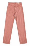 GUESS Kelly Straight – damskie spodnie z imitacji zamszu, pudrowy róż, rozmiar 24