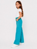 GUESS Kids Spodnie dziewczęce Wide Leg Turkusowe Rozmiar 8 lat Nowe z metką