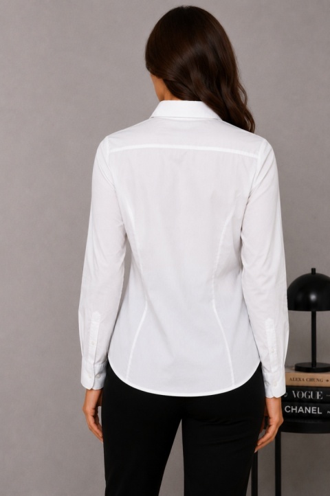 GUESS Korinna Shirt Biała Koszula Damska z Kryształkami Logo rozmiar XS