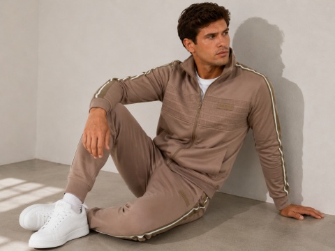 GUESS Kyle EU Blocked Full Zip – bluza sportowa na zamek – rozmiar S