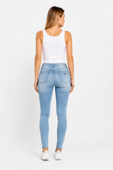 GUESS Tamara Sculpt High Rise Skinny Jeans Damskie – Jasny Denim – W27/L29