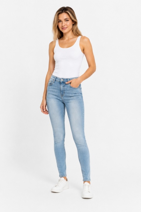 GUESS Tamara Sculpt High Rise Skinny Jeans Damskie – Jasny Denim – W27/L29