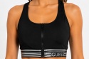 GUESS Veda Active Top – sportowy top damski z zamkiem, czarny, rozmiar S