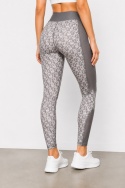 Guess Legginsy Sportowe Damskie Szaro-Beżowe Geometryczne XS