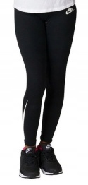 Legginsy Dziewczęce Nike Codzienne Bawełniane AJ6842-010 r. S 128-137 cm