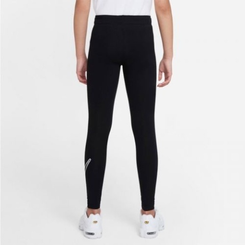 Legginsy Dziewczęce Nike Sportowe Dopasowane Bawełna DD6278-010 L 146-156