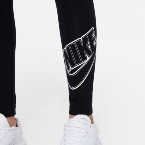 Legginsy Dziewczęce Nike Sportowe Dopasowane Bawełna DD6278-010 L 146-156