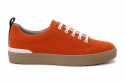Paco Mishel Sneakersy pomarańczowe – sztruksowe, casual, rozmiar 43