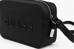 Powystawa GUESS Broderick Mini Camera Bag Czarna Torebka Damska Listonoszka Logo