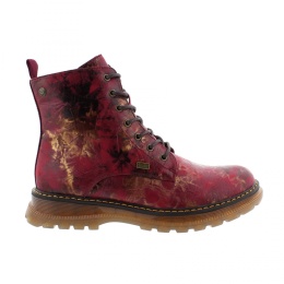 RIEKER 92810-35 Burgundy Print rozmiar 40 trapery