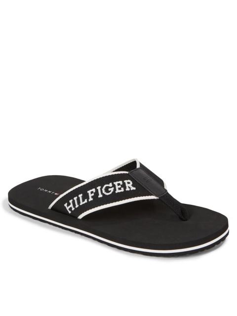 Tommy Hilfiger Japonki Im Mono Hilfiger Beach Sandal FM0FM04862 Czarny rozmiar 43