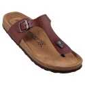 BioSoft Comfort & Easy Walk Skóra naturalna profilowana klapki japonki brązowe 47