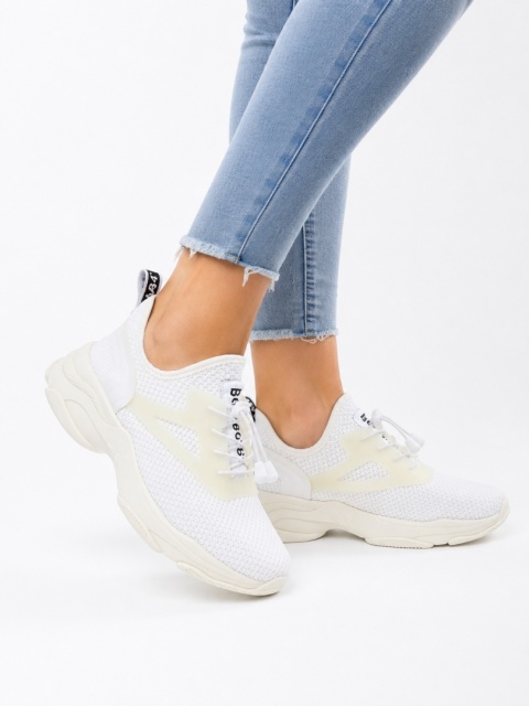 Bullboxer – białe sneakersy damskie chunky, rozmiar 40