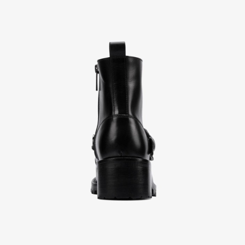 CLARKS WOMEN'S ROSELEIGH HIGH BLACK rozmiar 40 BOTKI skóra naturalna