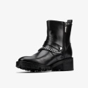 CLARKS WOMEN'S ROSELEIGH HIGH BLACK rozmiar 40 BOTKI skóra naturalna