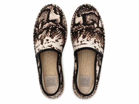 Colors of California Espadryle damskie we wzór skóry węża – rozmiar 40