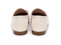 Dune London Loafers Cream Croc złotym detalem rozmiar 36