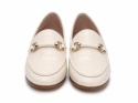 Dune London Loafers Cream Croc złotym detalem rozmiar 36