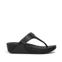 FitFlop Skórzane sandały japonki Lulu Lasercrystal rozmiar 38 Skóra naturalna