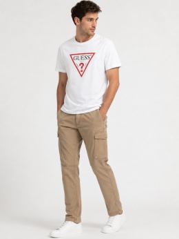 GUESS 1981 Hunter Cargo Pants – męskie spodnie cargo W30 L31 beżowe