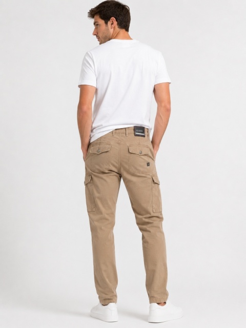 GUESS 1981 Hunter Cargo Pants – męskie spodnie cargo W30 L31 beżowe