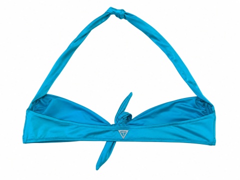 GUESS Beach – Góra od stroju kąpielowego Bralette z wiązaniem – Turkusowa – Rozmiar M