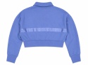 GUESS Bluza Damska Crop 1/2 Zip Fioletowa/Lawendowa rozmiar M