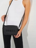GUESS CZARNA KLASYCZNA TOREBKA Z LOGO I REGULOWANYM PASKIEM 12x6,5x20