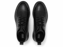 Jack & Jones skórzane botki męskie czarne sznurowane – rozmiar 42