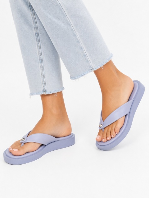 Klapki damskie Inuovo Light Blue skórzane japonki Skóra naturalna rozmiar 36