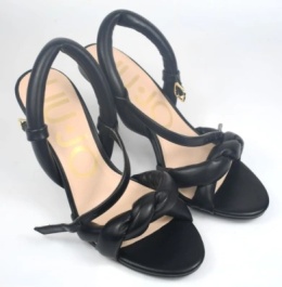 Liu Jo Dress Sandal SS23 027 – czarne sandały na obcasie, rozmiar 37