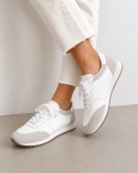 NEXT Signature Skórzane Sneakersy Damskie Białe Skóra Naturalna Rozmiar 40