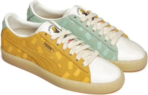 PUMA WOMEN’S SUEDE MIX HARIBO WHISPER WHITE SNEAKERS 38345901 Rozmiar 40.5