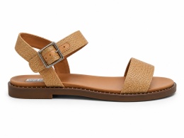 Steve Madden Tesa – damskie sandały z rafii, beżowe, rozmiar 40