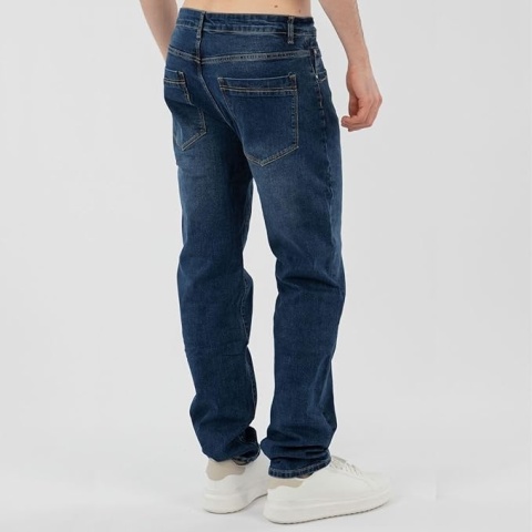 TONY BACKER - Jeansy męskie Regular Fit, proste , 36/50 L