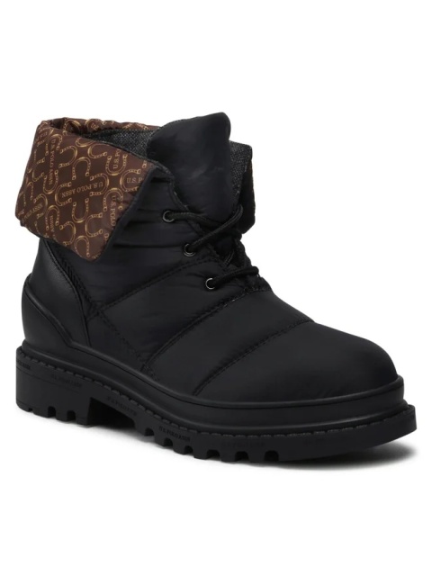 U.S. Polo Assn. Sznurowane botki sniegowce Bruna005 (BRUNA005W/BN1) czarne rozmiar 37