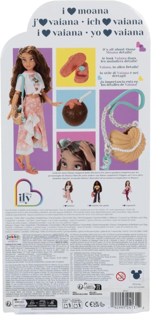 DISNEY ILY 4EVER MODNA LALKA 30 CM Z MOTYWEM VAIANA + AKC. UROCZY PREZENT