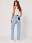 GUESS 1981 Reborn Denim 80’s Straight High Rise Jeans – damskie, jasnoniebieskie, rozmiar W29/L33