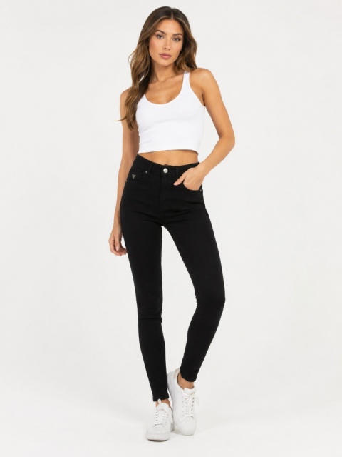 GUESS Boston Jeans DamskieCzarne Skinny Stretch rozmiar. 29