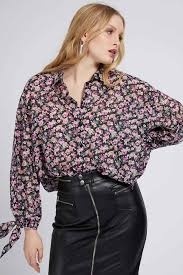 GUESS Guess Women’s Black/Pink Shirt rozmiar XS